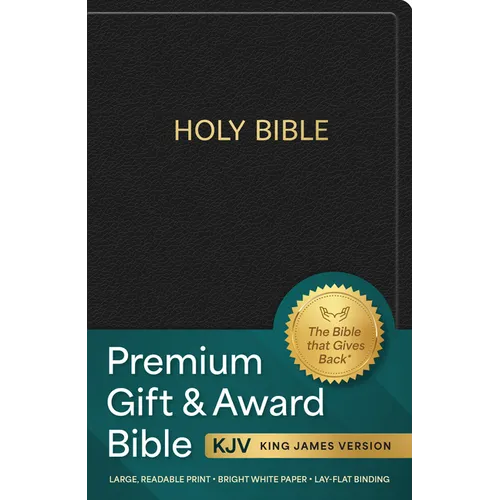 KJV Holy Bible: Premium Gift and Award Bible, Black Imitation Leather: King James Version Bible