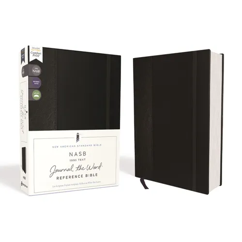 Nasb, Journal the Word Reference Bible, Hardcover, Black, Elastic Closure, Red Letter Edition, 1995 Text, Comfort Print: Let Scripture Explain Scriptu