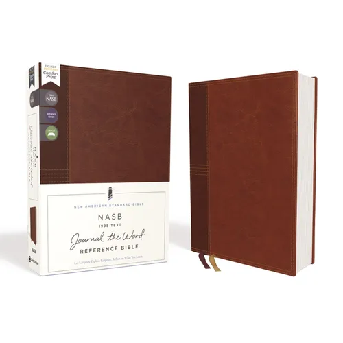 Nasb, Journal the Word Reference Bible, Leathersoft Over Board, Brown, Red Letter Edition, 1995 Text, Comfort Print: Let Scripture Explain Scripture.