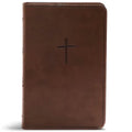 CSB Compact Bible, Value Edition, Brown Leathertouch