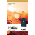 The Message Deluxe Gift Bible, Large Print (Leather-Look, Navy): The Bible in Contemporary Language