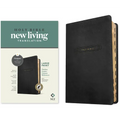 NLT Large Print Thinline Center-Column Reference Bible, Filament Enabled (Leatherlike, Black Holy Windows, Indexed, Red Letter)
