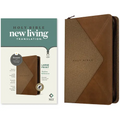 NLT Large Print Thinline Reference Zipper Bible, Filament Enabled (Leatherlike, Messenger Stone & Camel, Indexed, Red Letter)