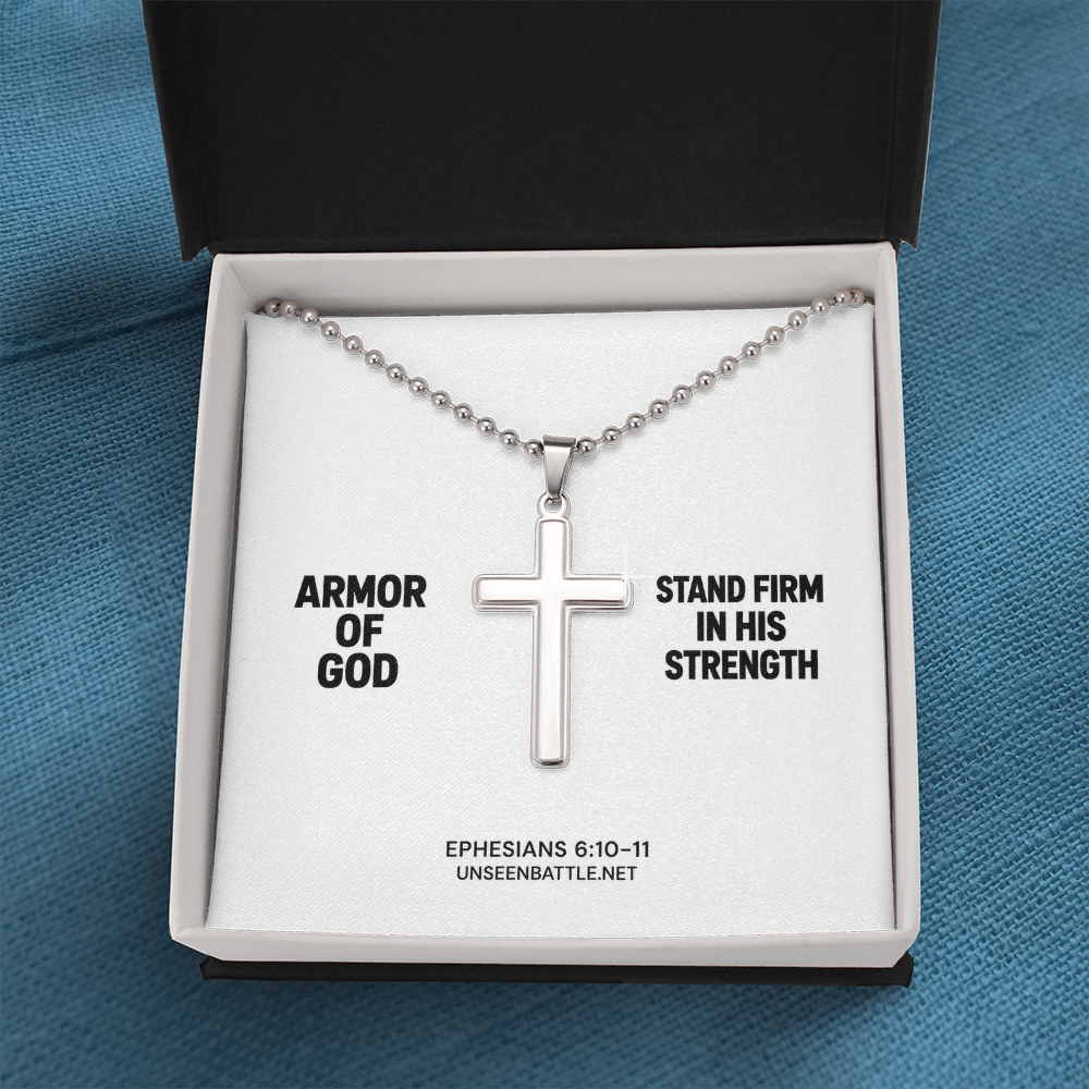 Armor of God Cross Necklace – Ball Chain