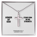 Armor of God Cross Necklace – Ball Chain