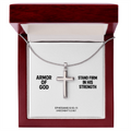Armor of God Cross Necklace – Snake Chain