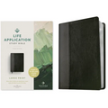 NLT Life Application Study Bible, Third Edition, Large Print (Leatherlike, Black/Onyx)