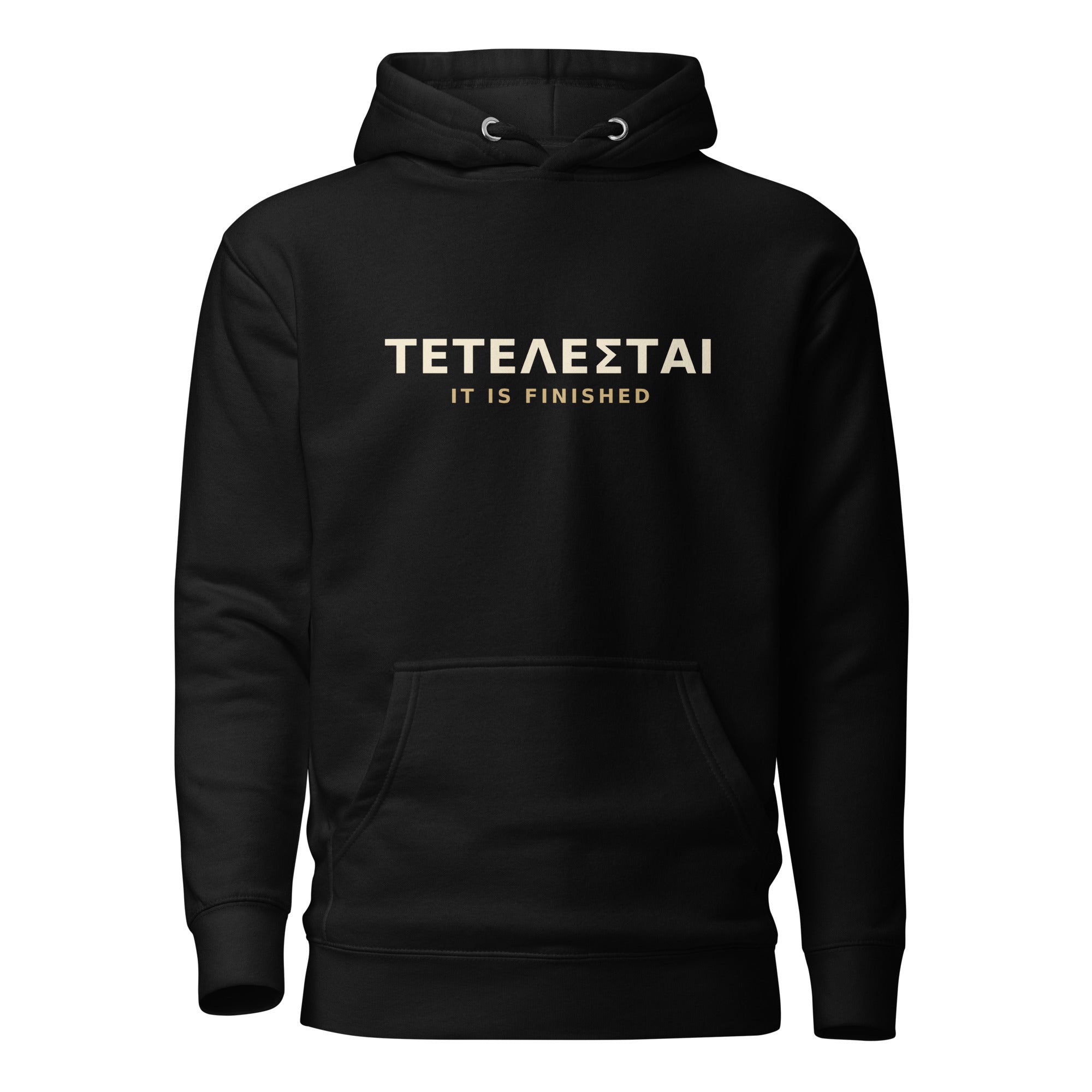 TETELESTAI Bible Study Wear Hoodie in black, front view