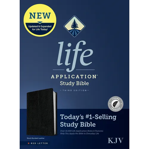 KJV Life Application Study Bible, Third Edition (Bonded Leather, Black, Indexed, Red Letter)