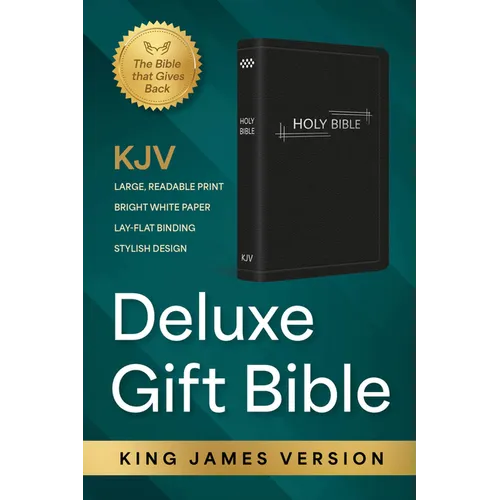 KJV Holy Bible: Deluxe Gift Bible - Black with Silver Frame: King James Version Bible