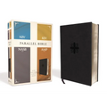 Niv, Kjv, Nasb, Amplified, Parallel Bible, Leathersoft, Black: Four Bible Versions Together for Study and Comparison