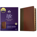 NKJV Life Application Study Bible, Third Edition, Large Print (Leatherlike, Brown/Mahogany, Indexed, Red Letter)